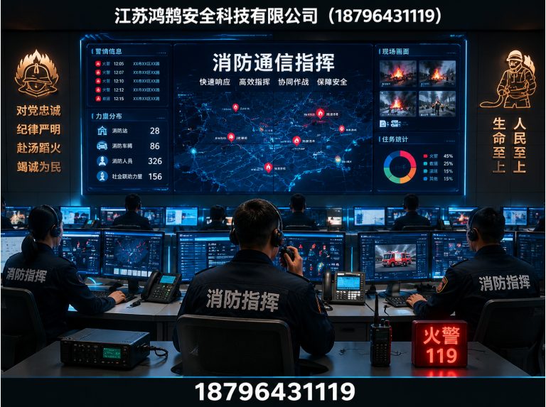 乌兰察布消防通信指挥展示图